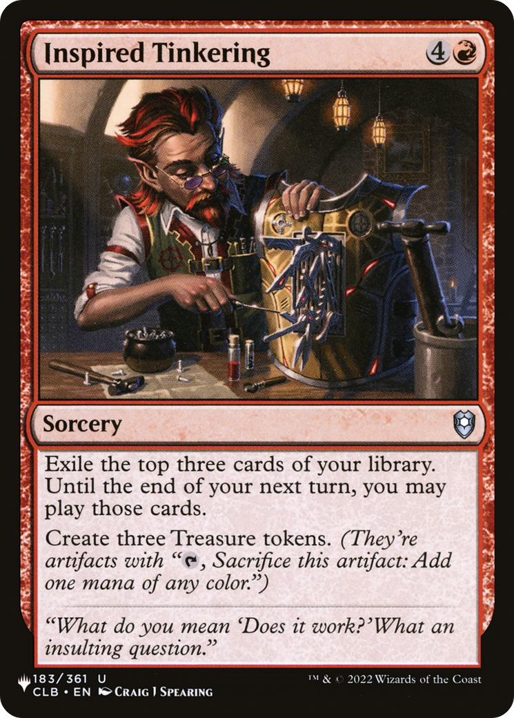 Inspired Tinkering [The List] | Galactic Gamez