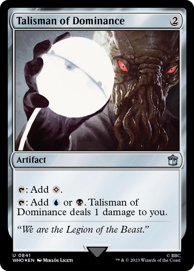 Talisman of Dominance (Surge Foil) [Doctor Who] | Galactic Gamez