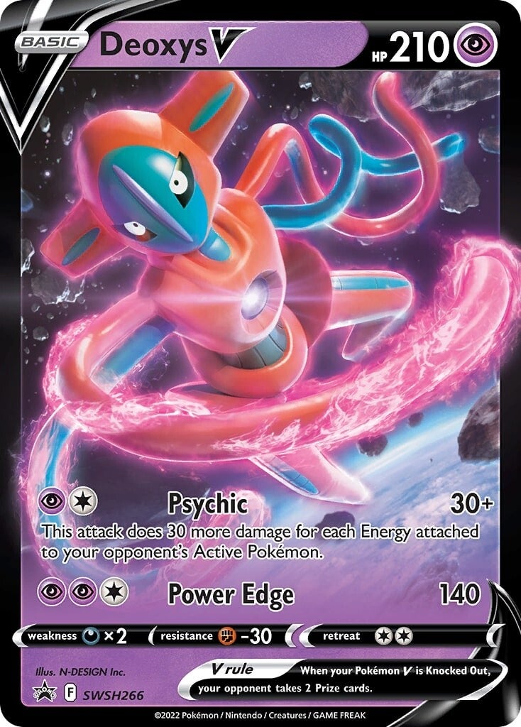 Deoxys V (SWSH266) [Sword & Shield: Black Star Promos] | Galactic Gamez