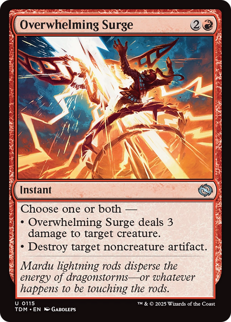Overwhelming Surge [Tarkir: Dragonstorm] | Galactic Gamez