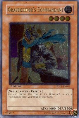 Gravekeeper's Commandant [FOTB-EN015] Ultimate Rare | Galactic Gamez