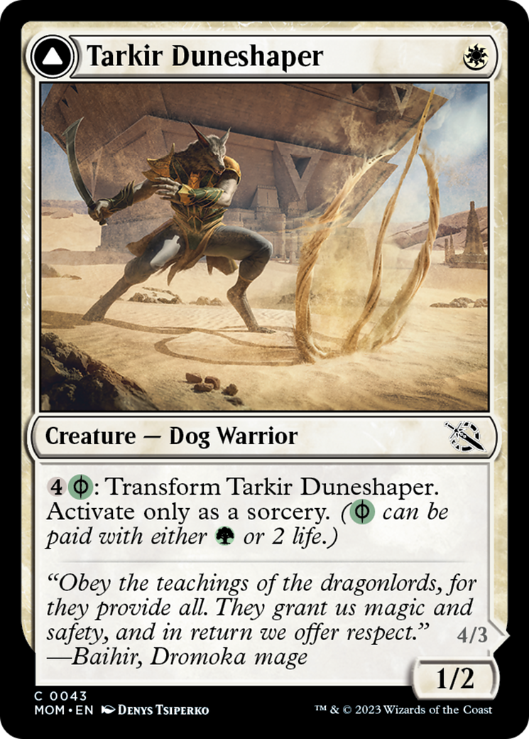 Tarkir Duneshaper // Burnished Dunestomper [March of the Machine] | Galactic Gamez