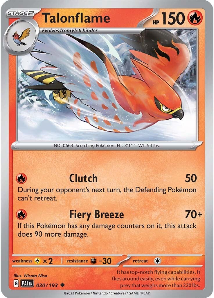 Talonflame (030/193) [Scarlet & Violet: Paldea Evolved] | Galactic Gamez