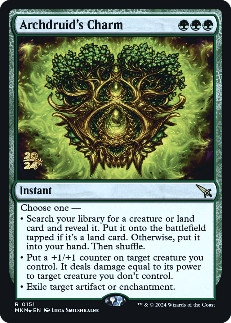 Archdruid's Charm [Murders at Karlov Manor Prerelease Promos] | Galactic Gamez