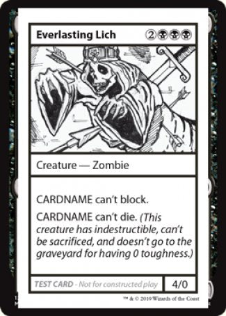 Everlasting Lich (2021 Edition) [Mystery Booster Playtest Cards] | Galactic Gamez