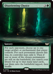 Disorienting Choice (Extended Art) [Duskmourn: House of Horror Commander] | Galactic Gamez