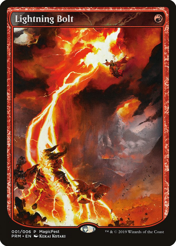 Lightning Bolt (Textless) [MagicFest 2019] | Galactic Gamez