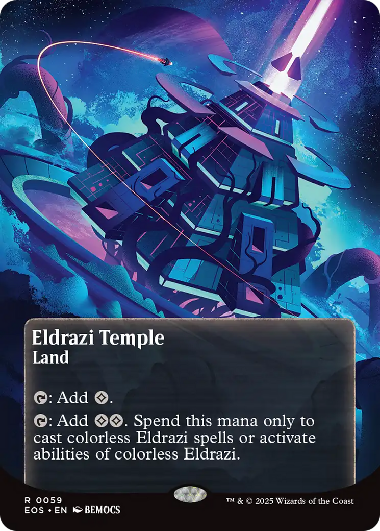 Eldrazi Temple (0059) (Borderless) [Edge of Eternities: Stellar Sights] | Galactic Gamez
