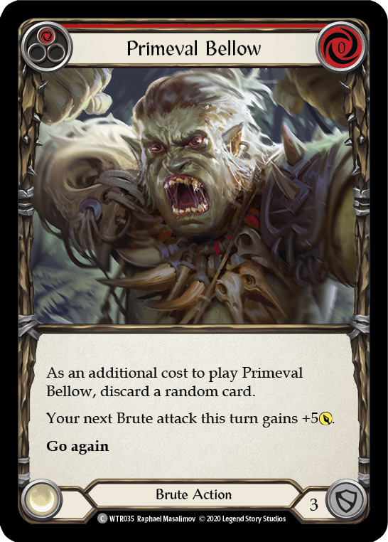 Primeval Bellow (Red) [U-WTR035] (Welcome to Rathe Unlimited)  Unlimited Normal | Galactic Gamez
