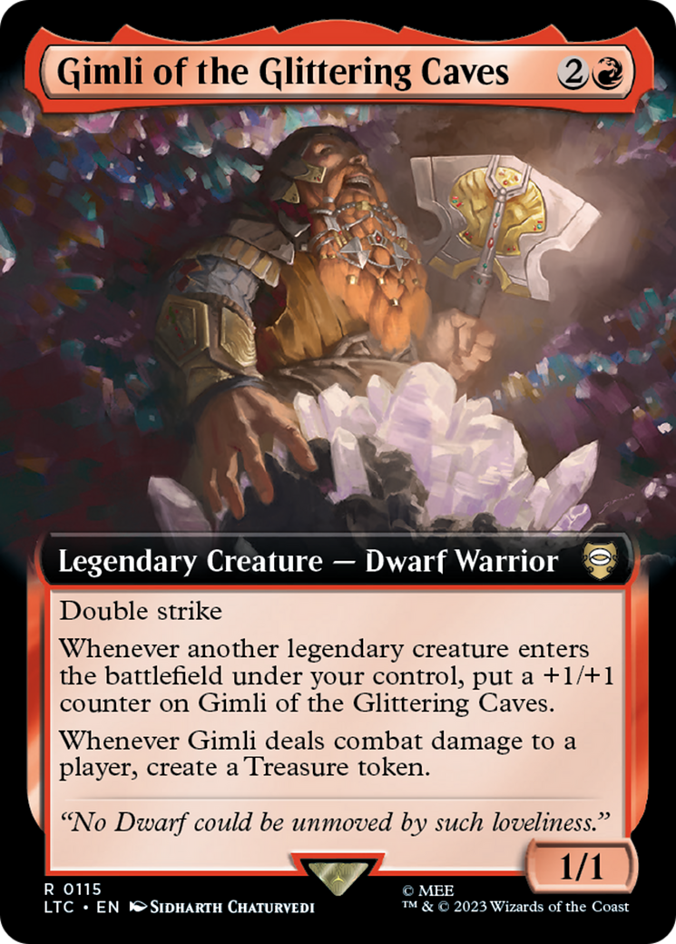 Gimli of the Glittering Caves (Extended Art) [The Lord of the Rings: Tales of Middle-Earth Commander] | Galactic Gamez