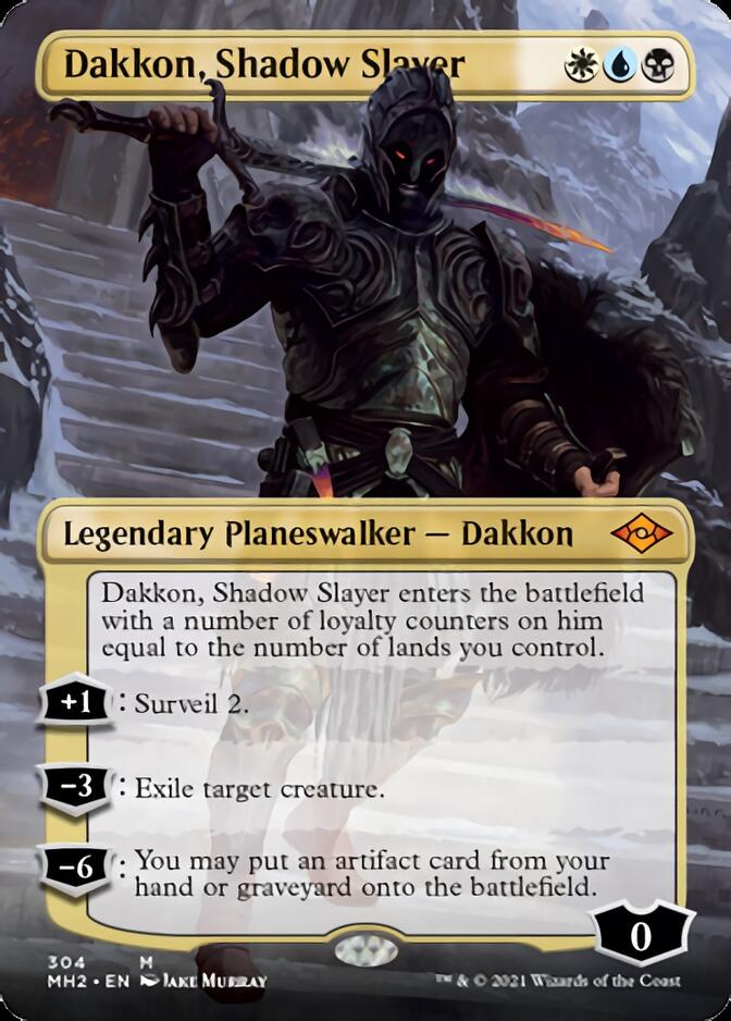 Dakkon, Shadow Slayer (Borderless) [Modern Horizons 2] | Galactic Gamez