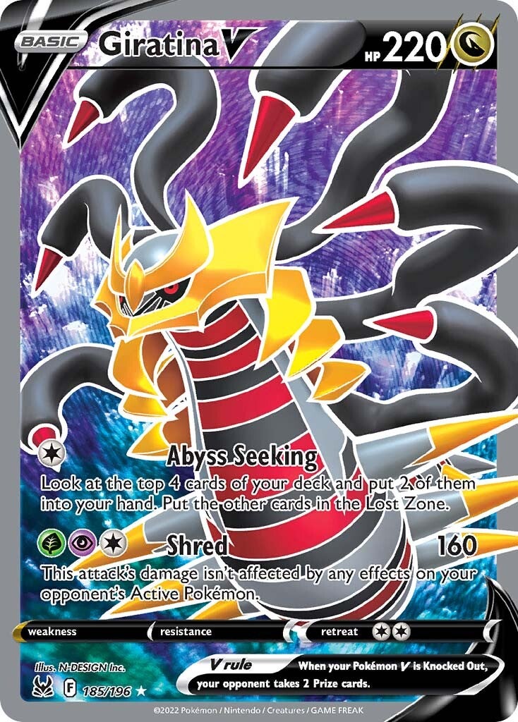 Giratina V (185/196) [Sword & Shield: Lost Origin] | Galactic Gamez