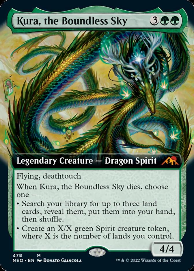 Kura, the Boundless Sky (Extended Art) [Kamigawa: Neon Dynasty] | Galactic Gamez