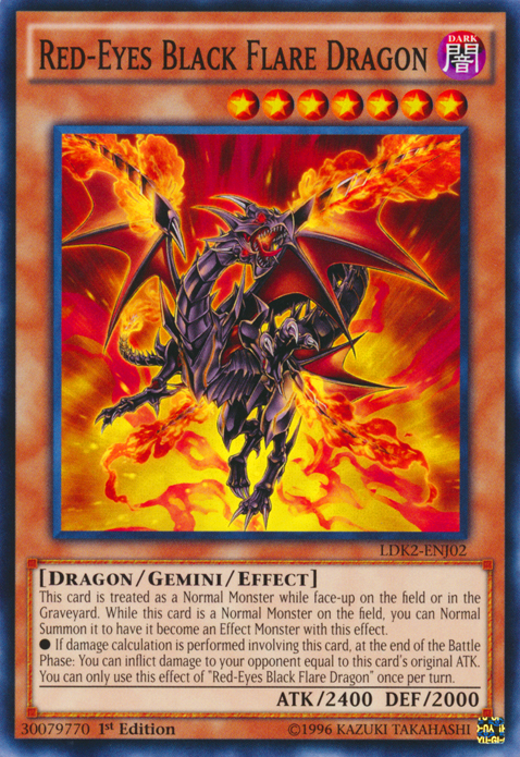 Red-Eyes Black Flare Dragon [LDK2-ENJ02] Common | Galactic Gamez