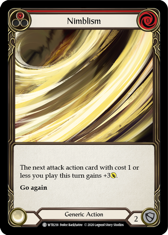 Nimblism (Red) [U-WTR218] (Welcome to Rathe Unlimited)  Unlimited Rainbow Foil | Galactic Gamez