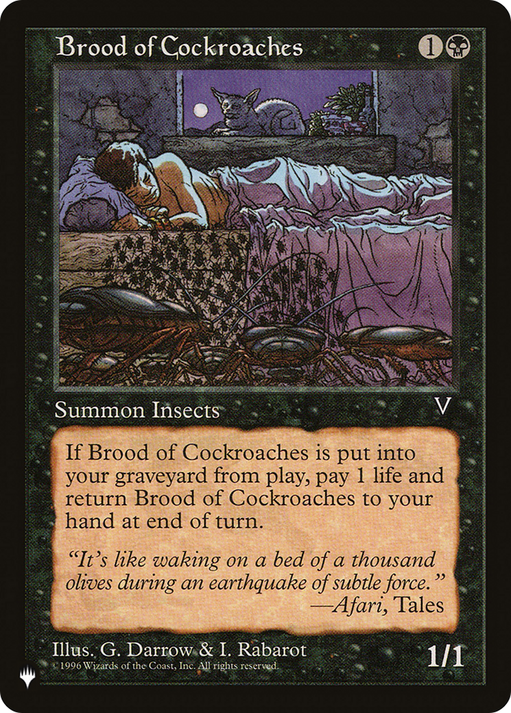 Brood of Cockroaches [The List] | Galactic Gamez