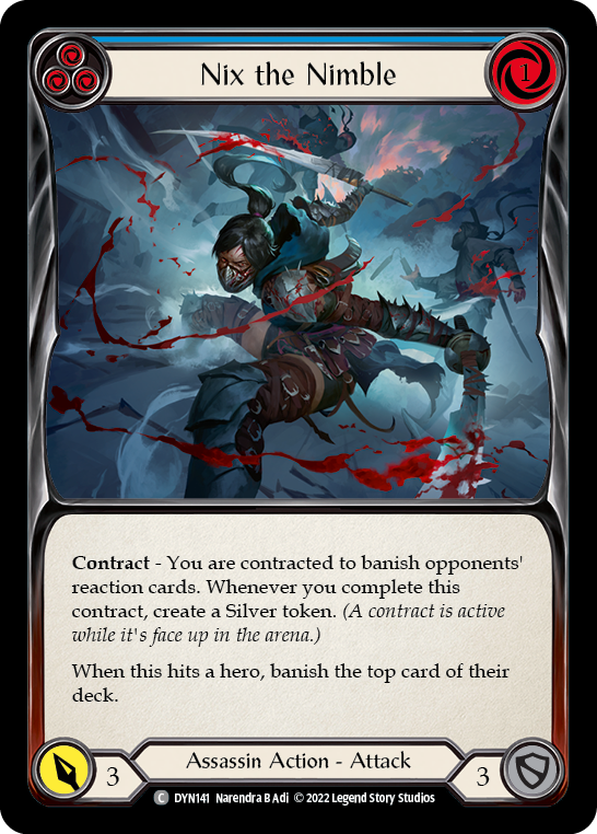 Nix the Nimble (Blue) [DYN141] (Dynasty)  Rainbow Foil | Galactic Gamez