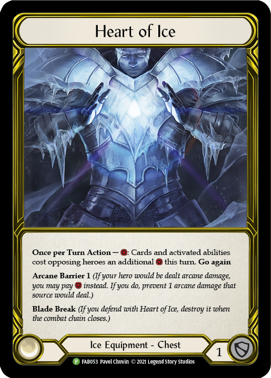 Heart of Ice (Golden) [FAB053] (Promo)  Cold Foil | Galactic Gamez