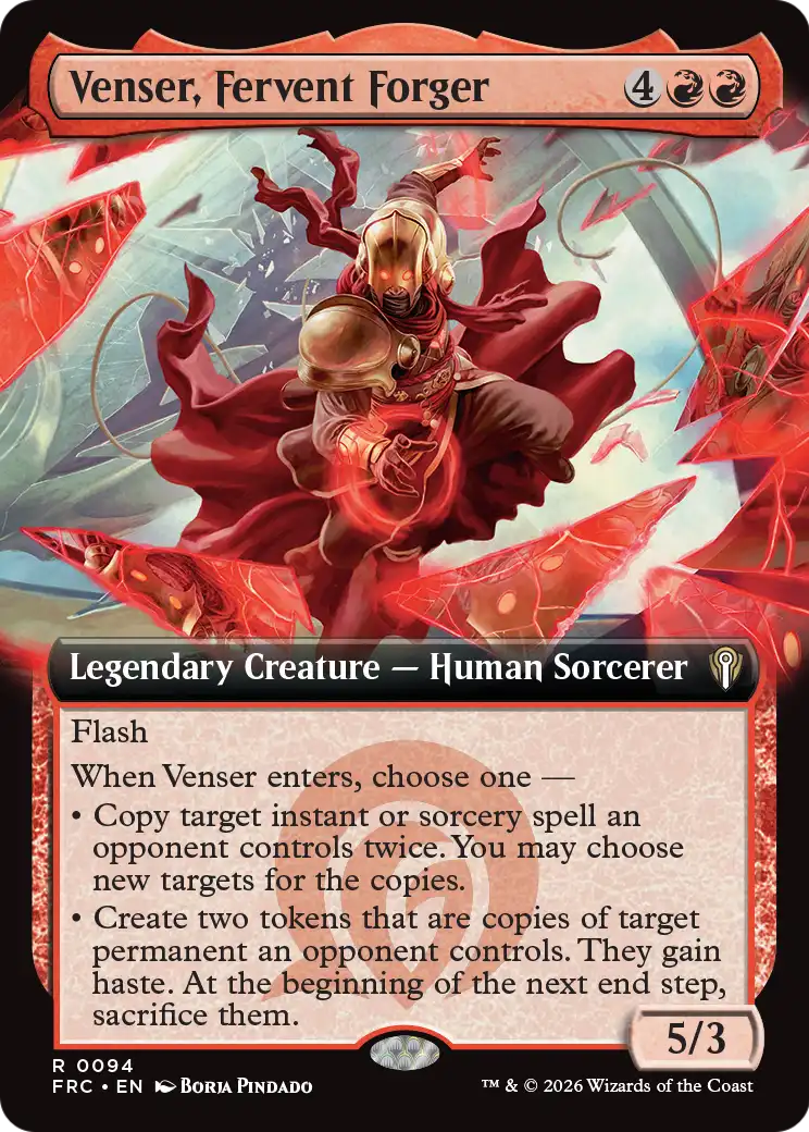 Venser, Fervent Forger (Extended Art) [Reality Fracture Commander] | Galactic Gamez