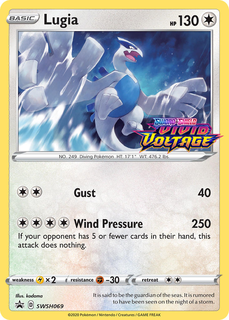 Lugia (SWSH069) (Prerelease Promo) [Sword & Shield: Black Star Promos] | Galactic Gamez