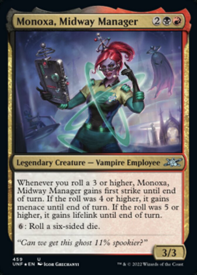 Monoxa, Midway Manager (Galaxy Foil) [Unfinity] | Galactic Gamez