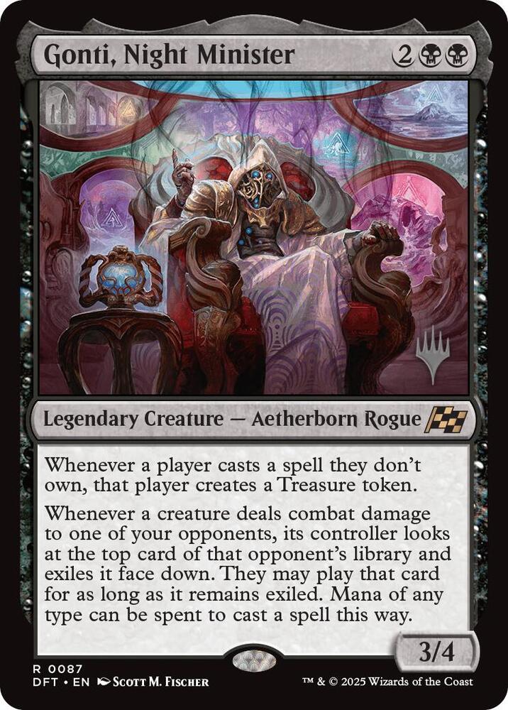 Gonti, Night Minister (Promo Pack) [Aetherdrift Promos] | Galactic Gamez