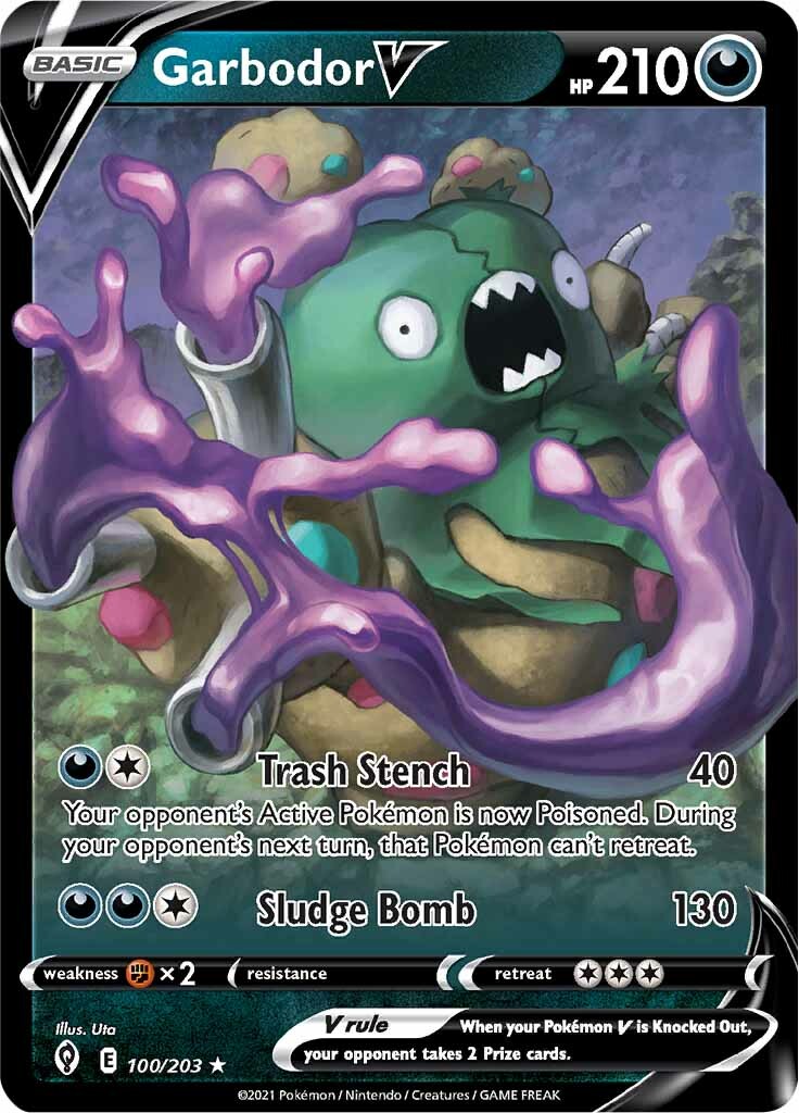 Garbodor V (100/203) [Sword & Shield: Evolving Skies] | Galactic Gamez