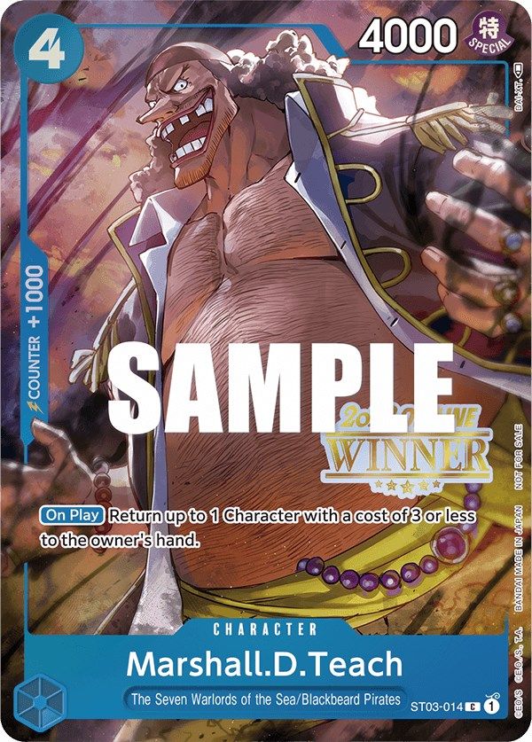 Marshall.D.Teach (Offline Regional 2023) [Winner] [One Piece Promotion Cards] | Galactic Gamez