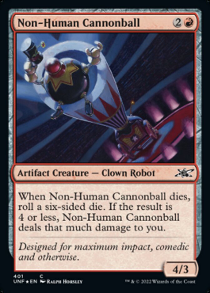 Non-Human Cannonball (Galaxy Foil) [Unfinity] | Galactic Gamez