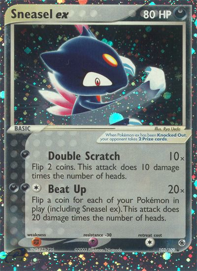 Sneasel ex (103/109) [EX: Ruby & Sapphire] | Galactic Gamez