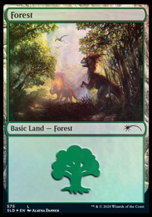 Forest (Dinosaurs) (575) [Secret Lair Drop Promos] | Galactic Gamez