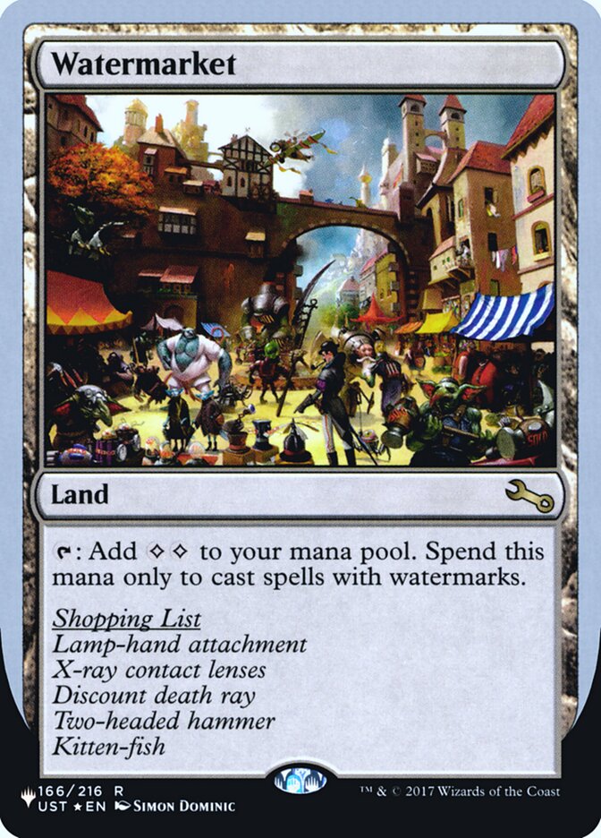 Watermarket (Unfinity Foil Edition) [The List] | Galactic Gamez