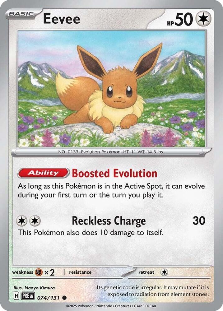 Eevee (074/131) [Scarlet & Violet: Prismatic Evolutions] | Galactic Gamez