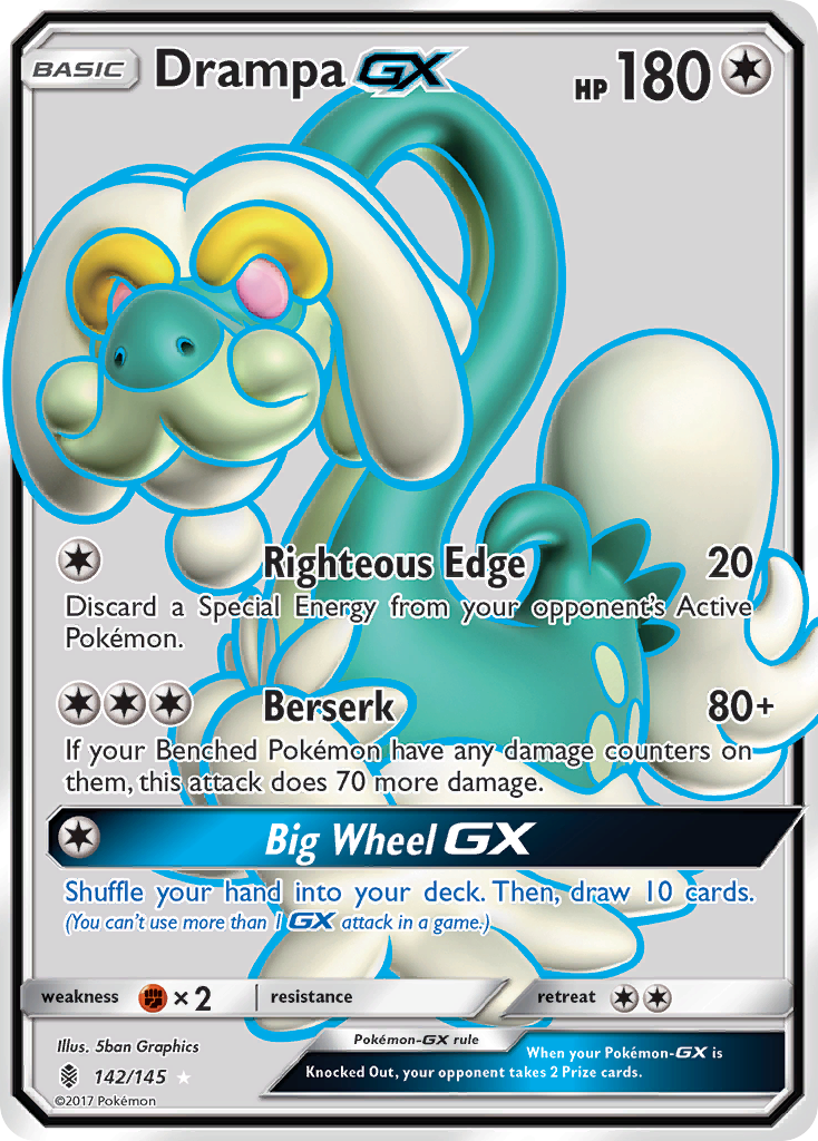 Drampa GX (142/145) [Sun & Moon: Guardians Rising] | Galactic Gamez