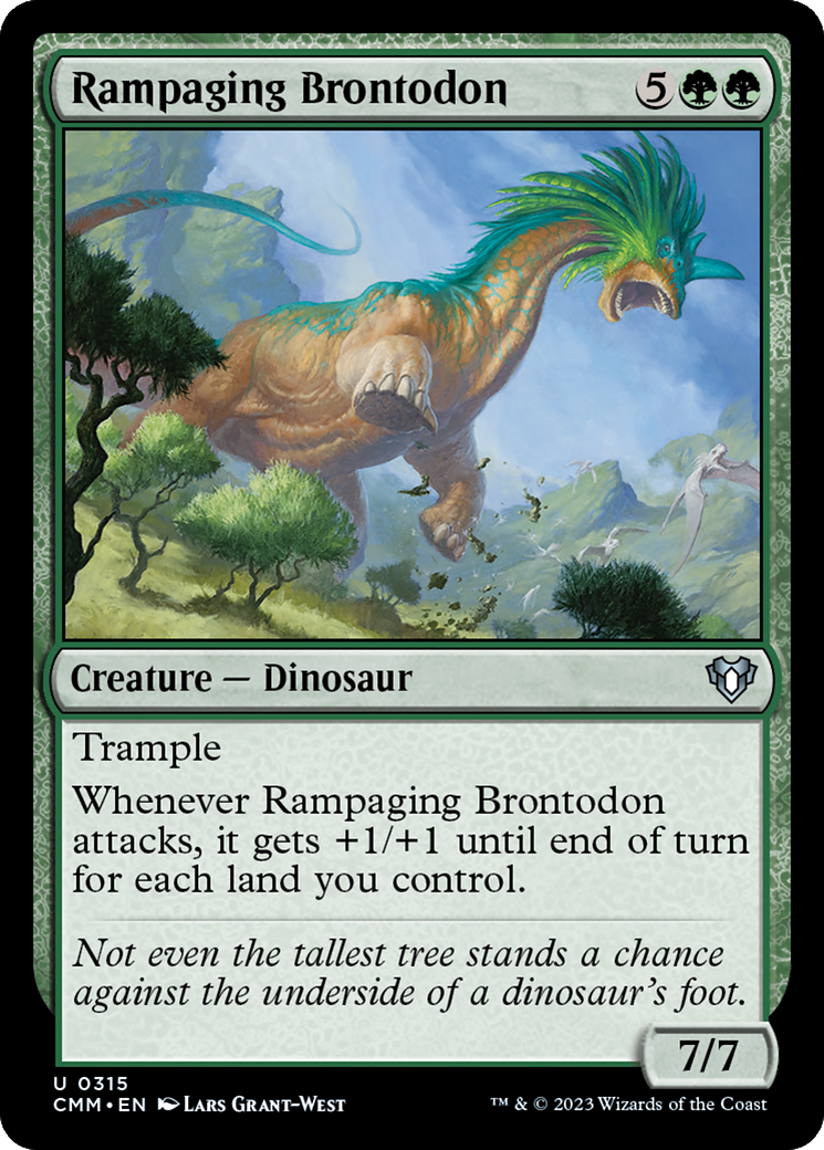 Rampaging Brontodon [Commander Masters] | Galactic Gamez