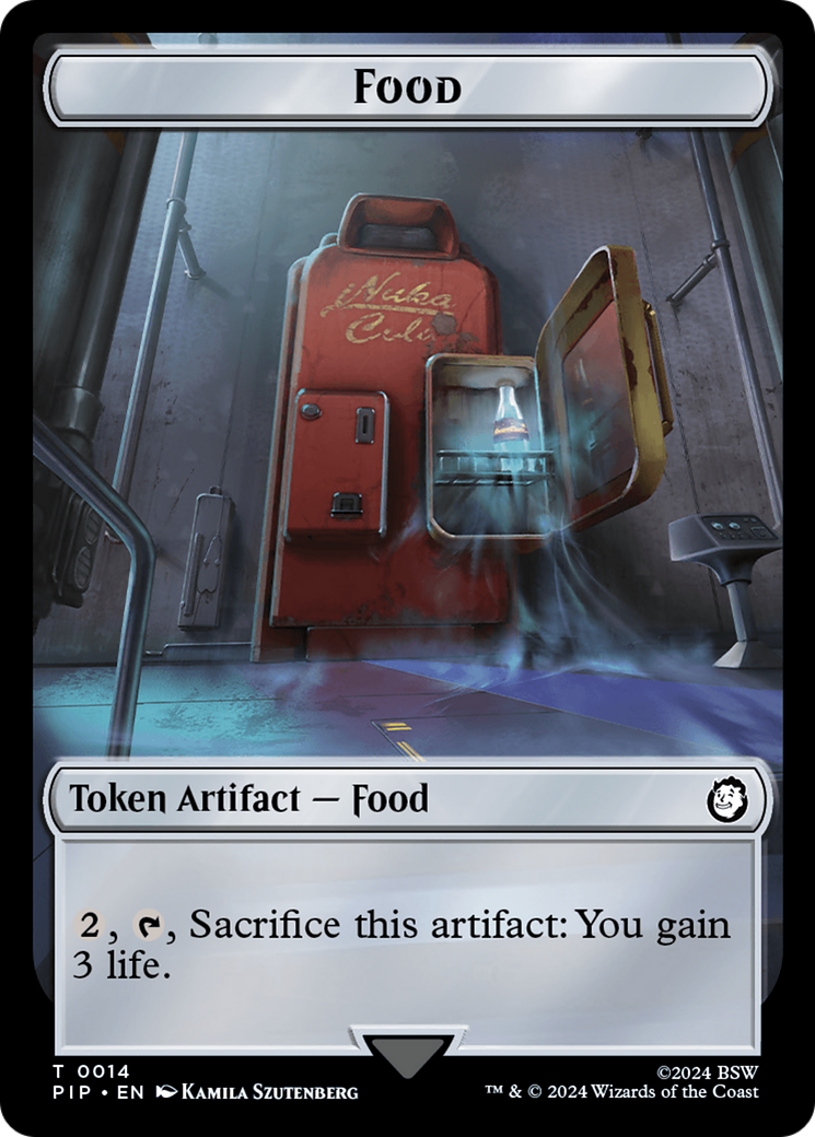 Food (0014) // Soldier (0004) Double-Sided Token [Fallout Tokens] | Galactic Gamez