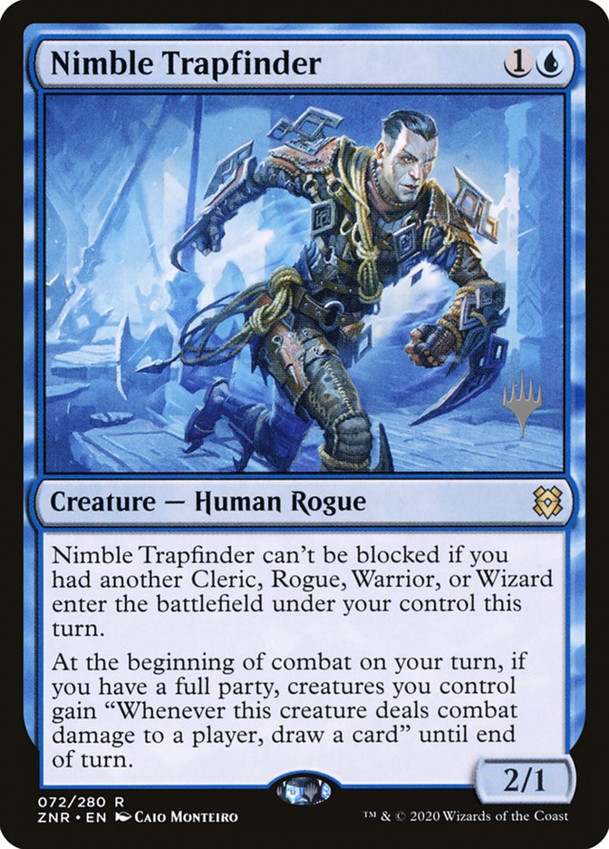 Nimble Trapfinder (Promo Pack) [Zendikar Rising Promos] | Galactic Gamez