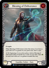 Blessing of Deliverance (Yellow) [U-WTR055] (Welcome to Rathe Unlimited)  Unlimited Rainbow Foil | Galactic Gamez