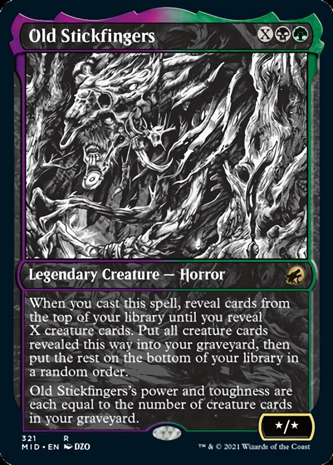 Old Stickfingers (Showcase Eternal Night) [Innistrad: Midnight Hunt] | Galactic Gamez