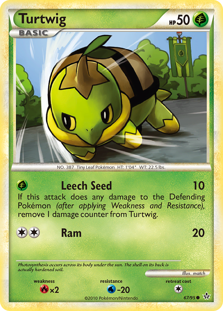 Turtwig (67/95) [HeartGold & SoulSilver: Unleashed] | Galactic Gamez