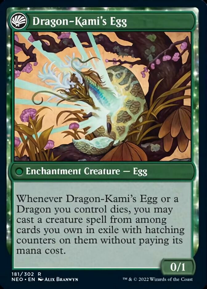 The Dragon-Kami Reborn // Dragon-Kami's Egg [Kamigawa: Neon Dynasty] | Galactic Gamez