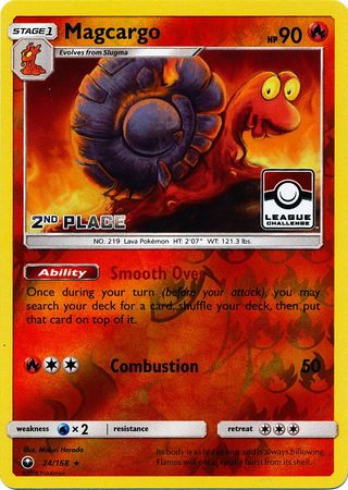 Magcargo (24/168) (League Promo 2nd Place) [Sun & Moon: Celestial Storm] | Galactic Gamez