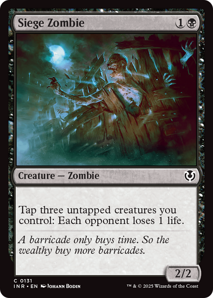 Siege Zombie [Innistrad Remastered] | Galactic Gamez