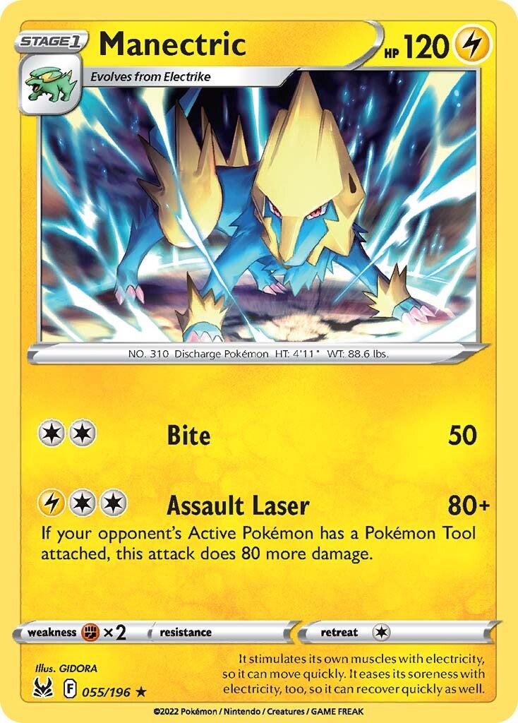 Manectric (055/196) [Sword & Shield: Lost Origin] | Galactic Gamez