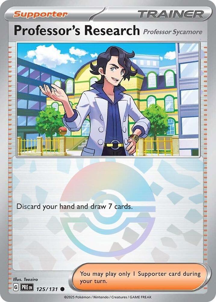 Professor's Research (125/131) [Professor Sycamore] (Poke Ball Pattern) [Scarlet & Violet: Prismatic Evolutions] | Galactic Gamez