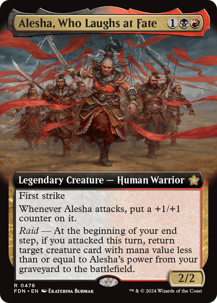 Alesha, Who Laughs at Fate (Extended Art) [Foundations] | Galactic Gamez