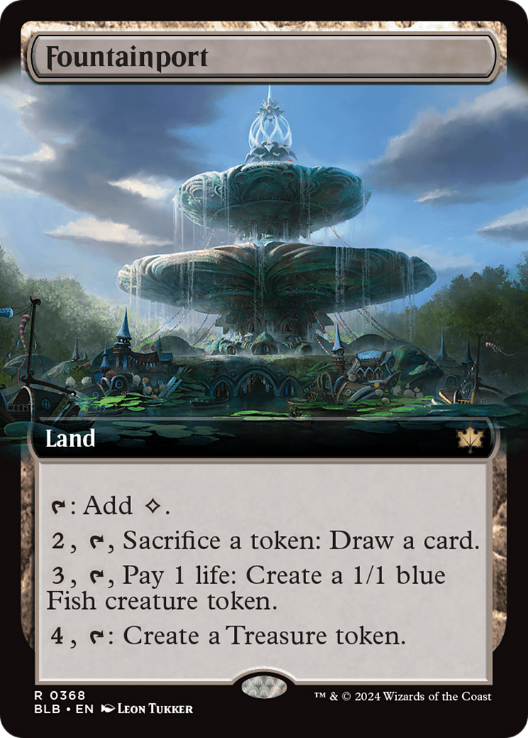 Fountainport (Extended Art) [Bloomburrow] | Galactic Gamez