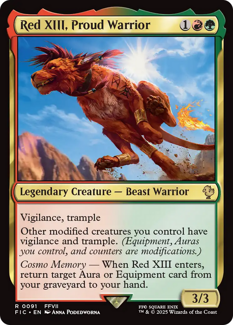 Red XIII, Proud Warrior [FINAL FANTASY Commander] | Galactic Gamez