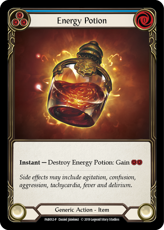 Energy Potion [FAB012-P] (Promo)  1st Edition Cold Foil | Galactic Gamez