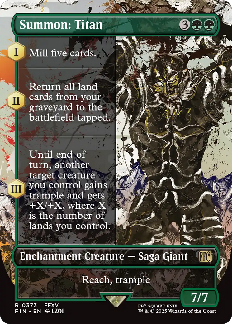 Summon: Titan (Borderless) [FINAL FANTASY] | Galactic Gamez